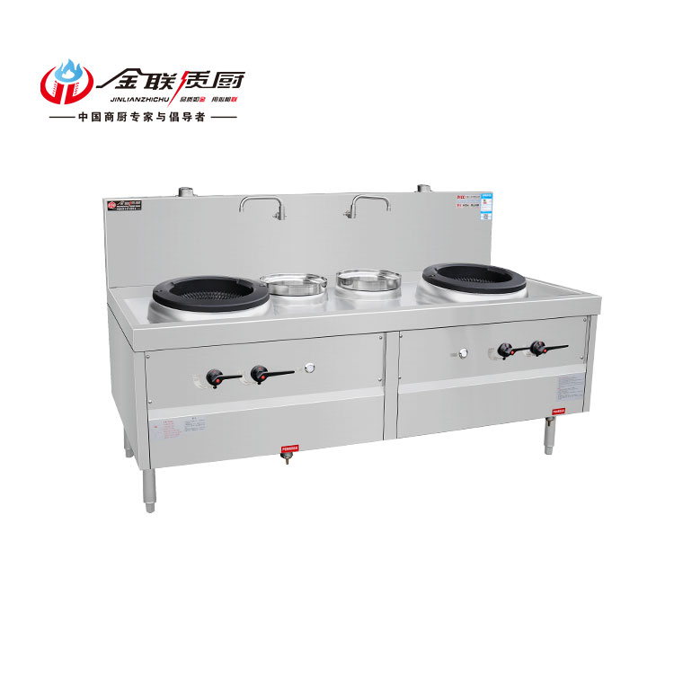 雙炒雙溫爐灶-350灶口-靜音王工程款爐灶系列 雙炒雙溫爐灶-350灶口-靜音王工程款爐灶系列